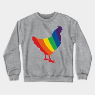 Rainbow Chicken Crewneck Sweatshirt